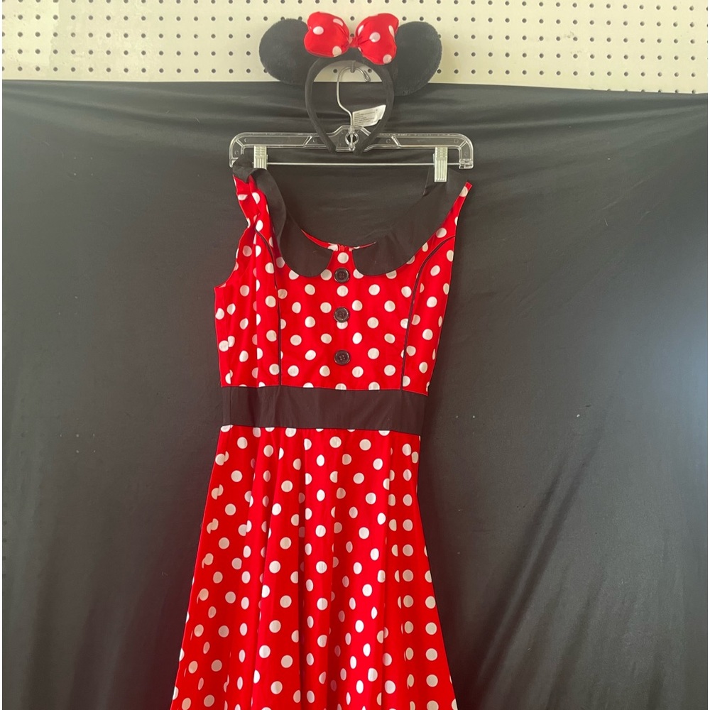 Fifties Chic dress - Minnie Mouse - vintage style , with or withour headband